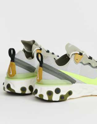 nike react element 55 green yellow