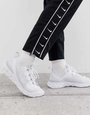 white nike react mens