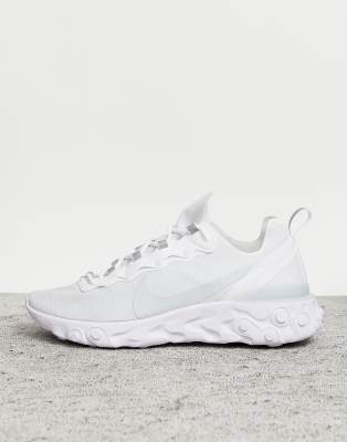 all white nike react 55