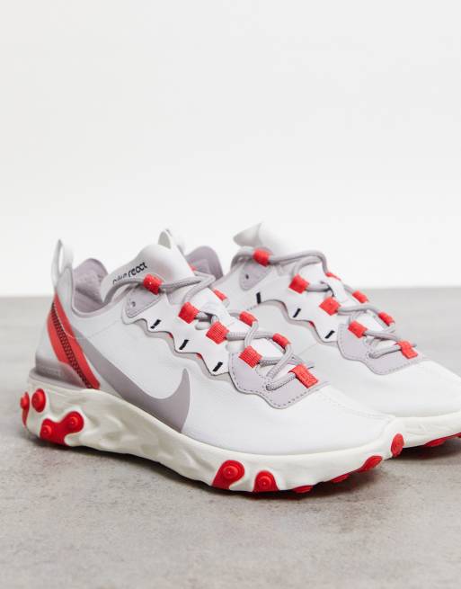 Nike – React Element 55 – Röda träningsskor