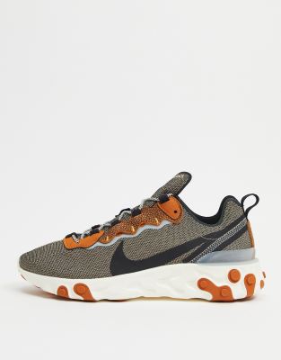 nike react element 55 se sneakers in bio beige