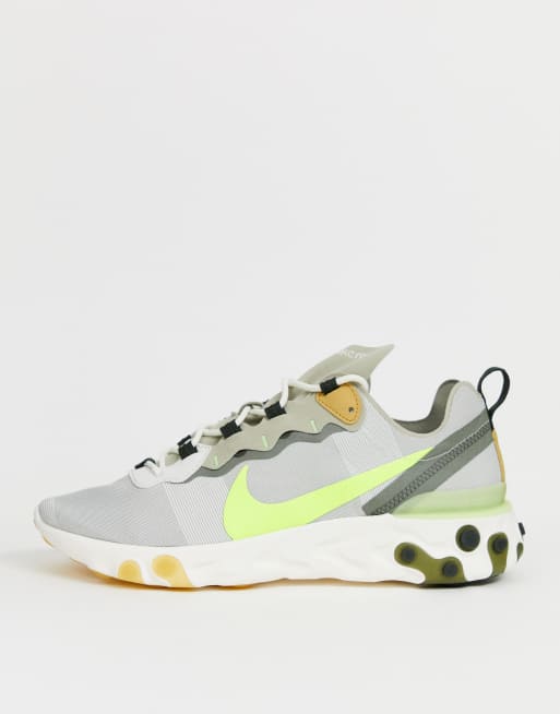 React element bianche store e grigie