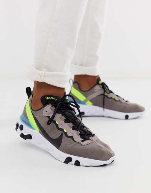 React element nere store e grigie