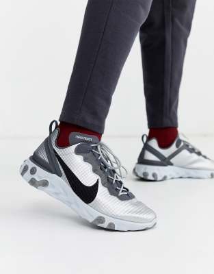 nike react silver