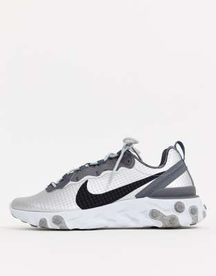 nike react silver