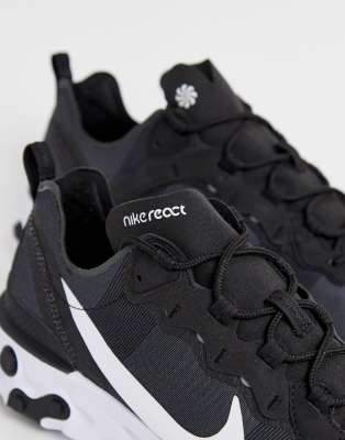 nike react element 55 nere e bianche