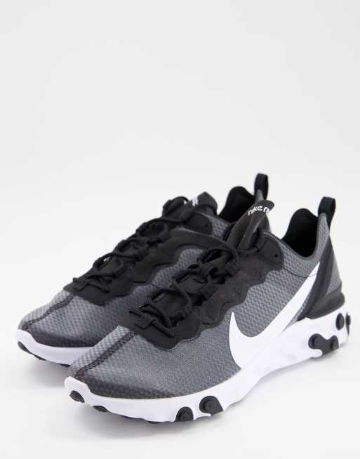 Nike – React Element 55 – svarta träningsskor