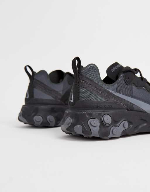 Nike React Element 55 Trainers In Black Asos