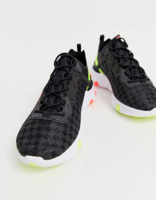 Nike React Element 55 Trainers In Black Asos