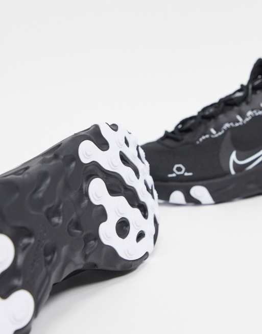 Nike React Element 55 Trainers In Black Asos