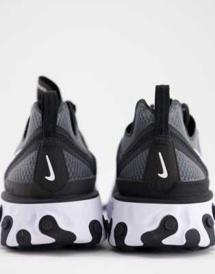 nike react element 55 trainers black