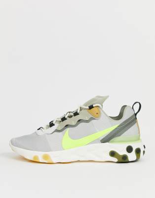 nike react lime green