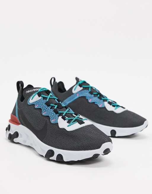 Nike React Element 55 grey/blue ASOS