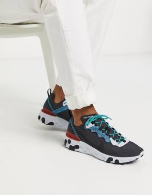 nike react element 55 trainers in grey