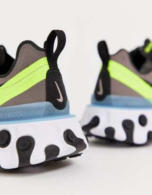nike react element 55 trainers in grey