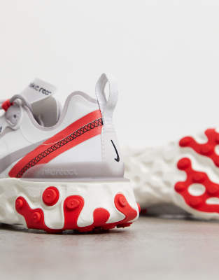 nike react element 55 trainers in red