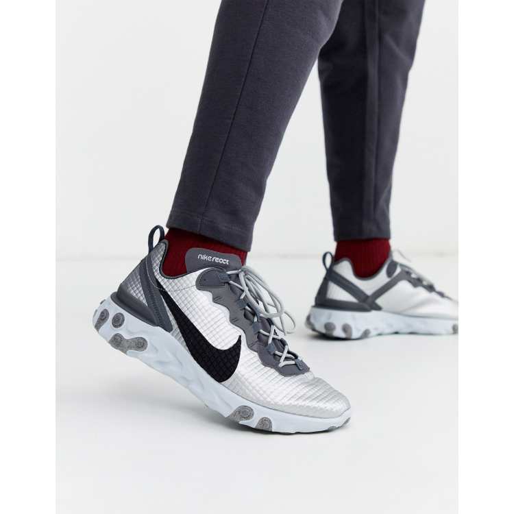 Scarpe nike react store element silver