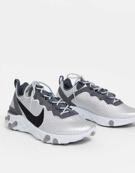 Nike react cheap element 55 silver