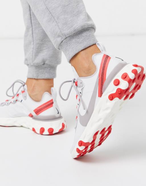 Nike react best sale element silver