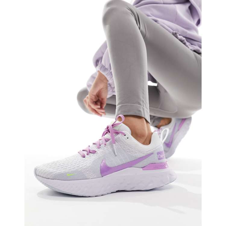 Nike React Infinity Run FK 3 sneakers in fuchsia blue | ASOS