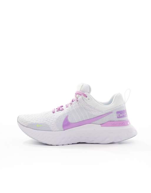 Nike React Infinity Run FK 3 sneakers in fuchsia blue