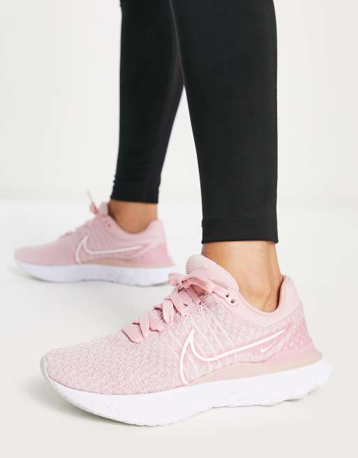 Nike React Infinity Run Flyknit 3 sneakers in pink PINK ASOS