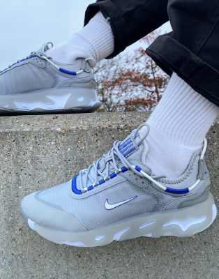 Nike React Live sneakers in light smoke 