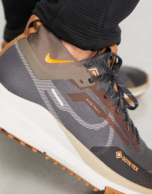 Nike React Pegasus Trail 4 GORE TEX sneakers in brown ASOS