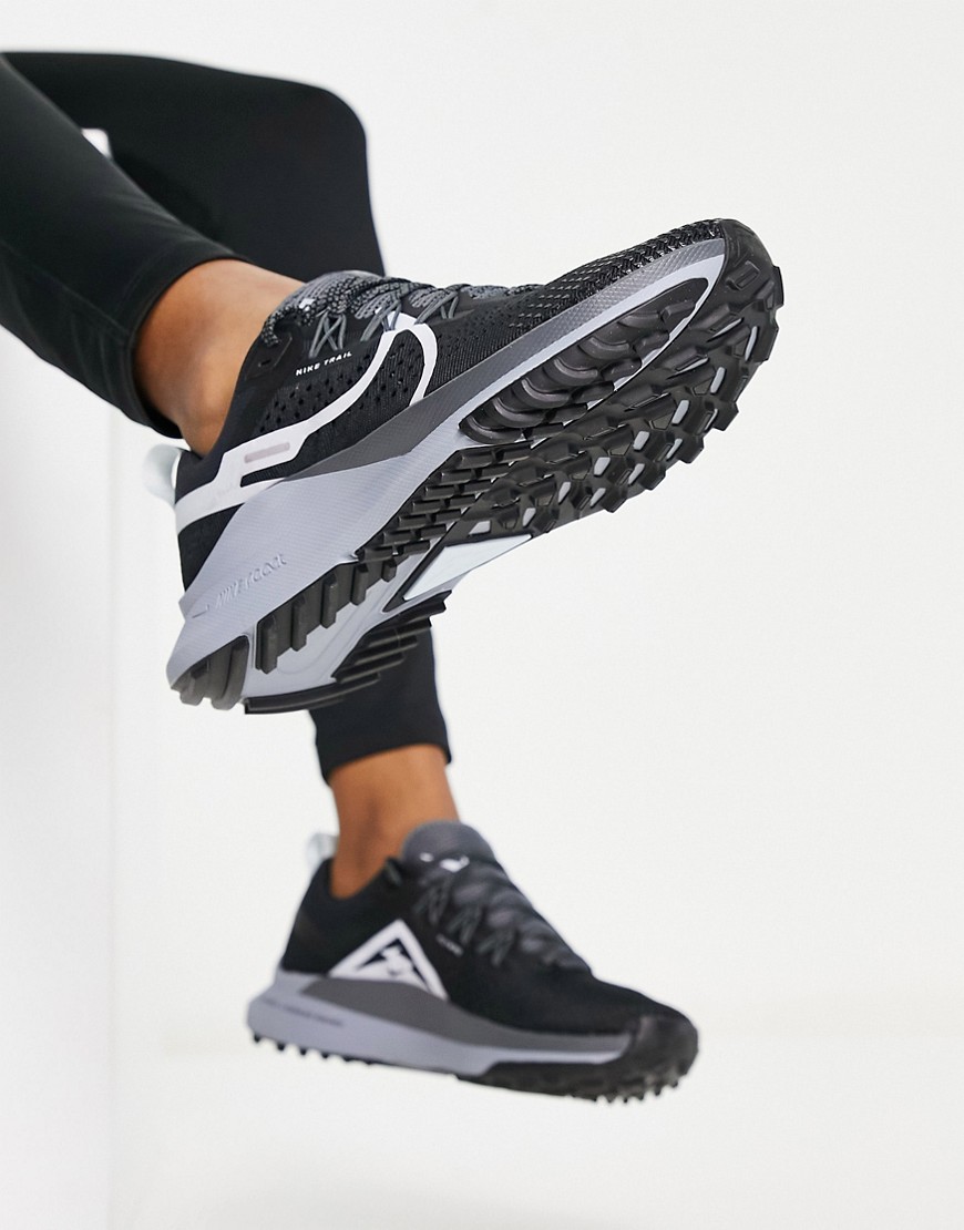 Shop Nike React Pegasus Trail 4 Sneakers In Black