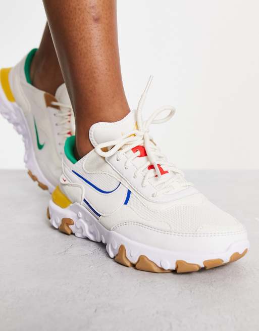 Nike - React R3vision - Sneakers in summit wit en multi