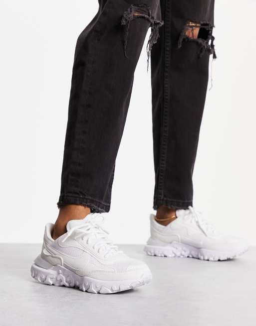 Nike React Revision Sneaker in WeiB und Hellgrun ASOS