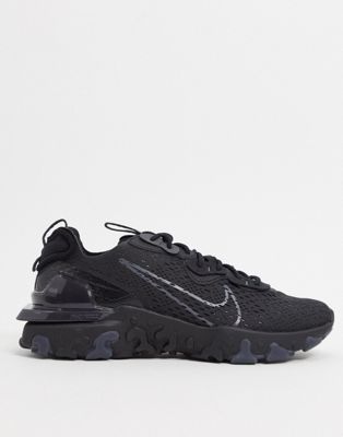 Nike React Vision trainers in triple black - ASOS Price Checker