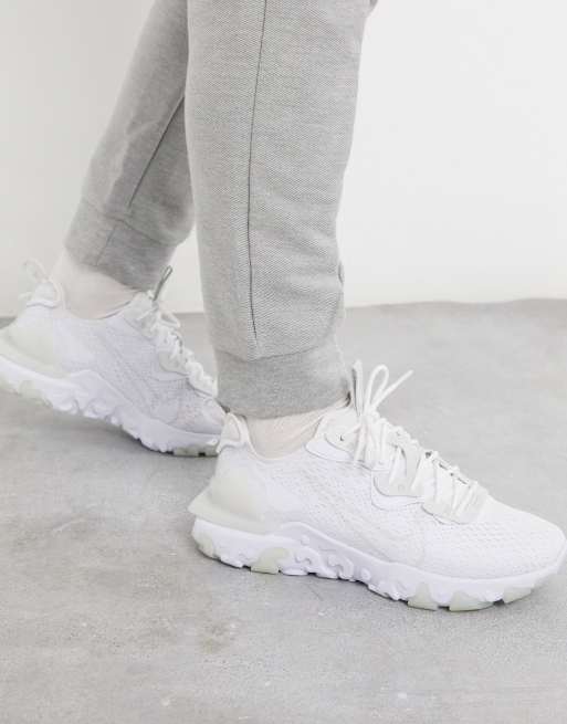 Nike React Vision - Buty sportowe w kolorze potrójnej bieli, 4 z 4