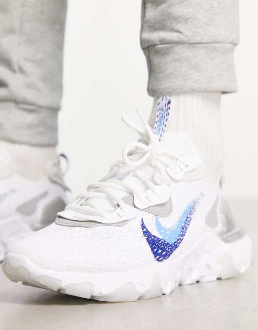 Nike react store blue white