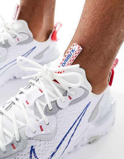 Nike React Vision Hvide og bla sneakers ASOS