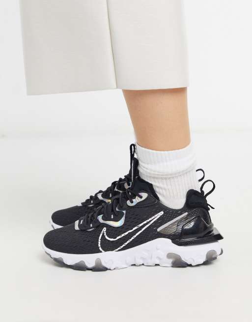 Nike React Vision in black and silver