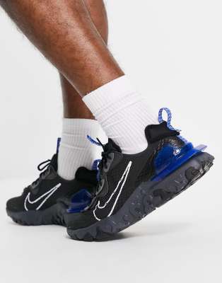 Nike react vision sc in black and royal 