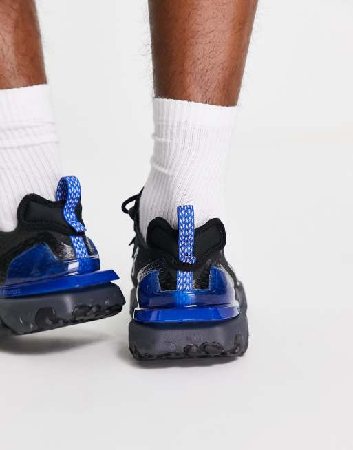 Nike react hot sale blue black