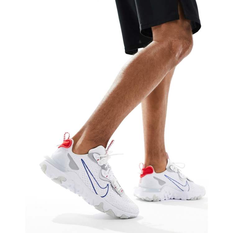 Nike React Vision Sneaker in WeiB und Blau ASOS
