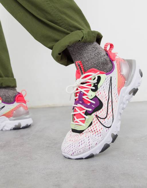 nike react vision pink and white