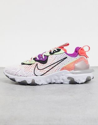 Nike React Vision sneakers in off white 