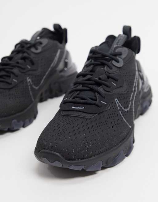 Nike - React Vision - Sneakers triplo nero, 3 di 4