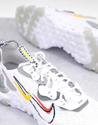 nike react trainers white