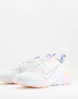 nike light green react vision trainers