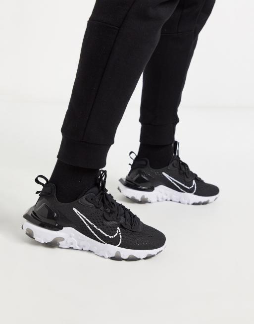 Black nike react store trainers