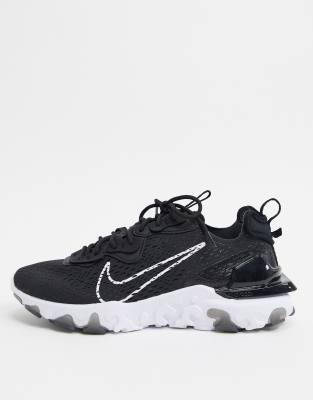 Nike React Vision trainers in black ASOS