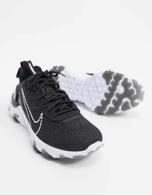 black nike trainers react