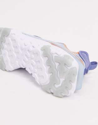 nike react vision trainers in light blue