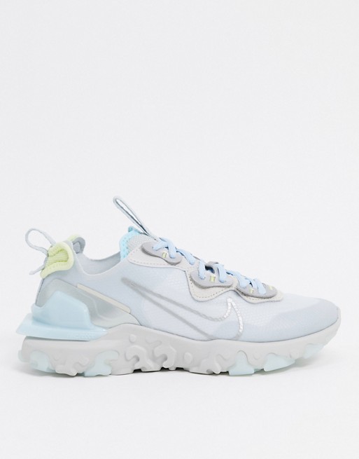 Nike React Vision trainers in metallic lilac