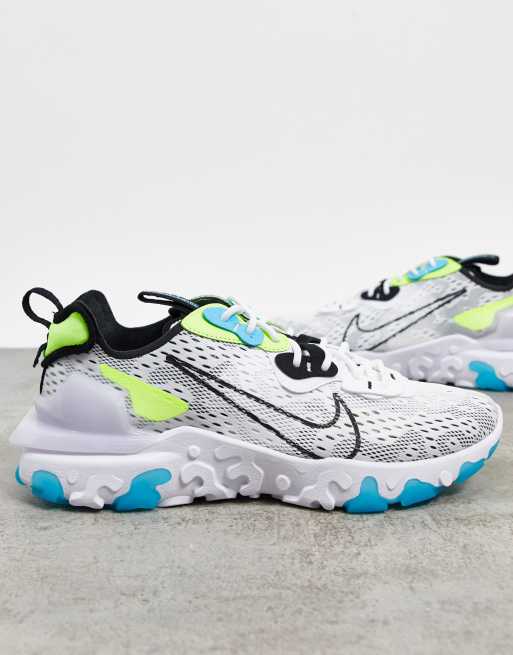 mens all white nike react